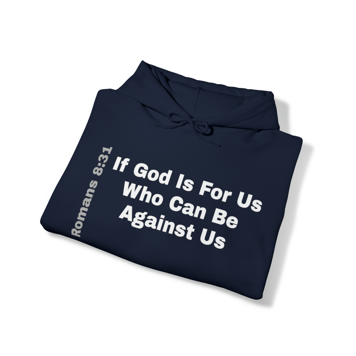Hooded Sweatshirt With A Message - If God Is For Us - Image 4