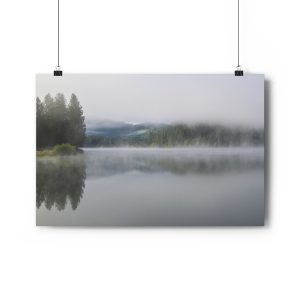 Giclée Art Print - Fog Over A Mountain Lake