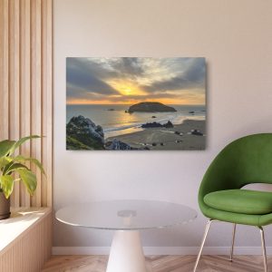 Metal Art Print - Brookings Oregon Sunset