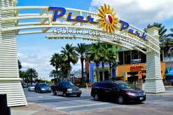 Panama City Beach Panama City Beach, Florida - Pier Park is blocks of specialty stores, restaurants, colorful buildings and fun.