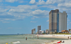 Panama City Beach, Florida Condos overlooking the Gulf of Mexico.