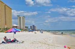 Panama City Beach, Florida Condos overlooking the Gulf of Mexico.