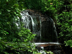 Issaqueena Falls near Walhalla, SC. South Carolina, waterfalls, stream, creek