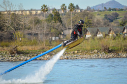 Water Jet propelled surf board and pack in Redding, California