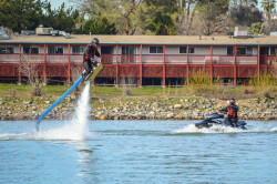 Water Jet propelled surf board and pack in Redding, California