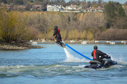 Water Jet propelled surf board and pack in Redding, California