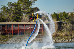 Water Jet propelled surf board and pack in Redding, California