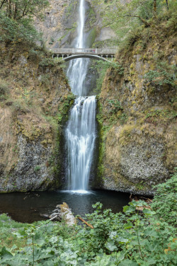 Multnomah Falls in the Columbia River Gorge near Portland, Oregon