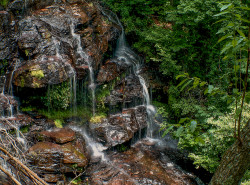 Issaqueena Falls near the Stumphouse Tunnel in Upstate, South Carolina (SC)
