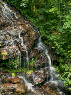 Issaqueena Falls near the Stumphouse Tunnel in Upstate, South Carolina (SC)