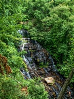 Issaqueena Falls near the Stumphouse Tunnel in Upstate, South Carolina (SC)